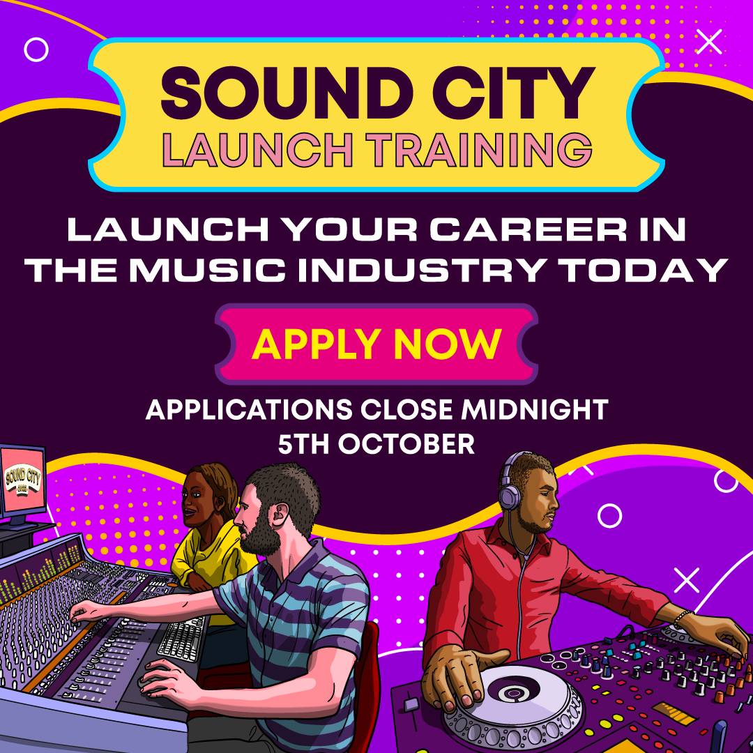SOUND CITY LAUNCH TRAINING APPLICATIONS NOW CLOSED
