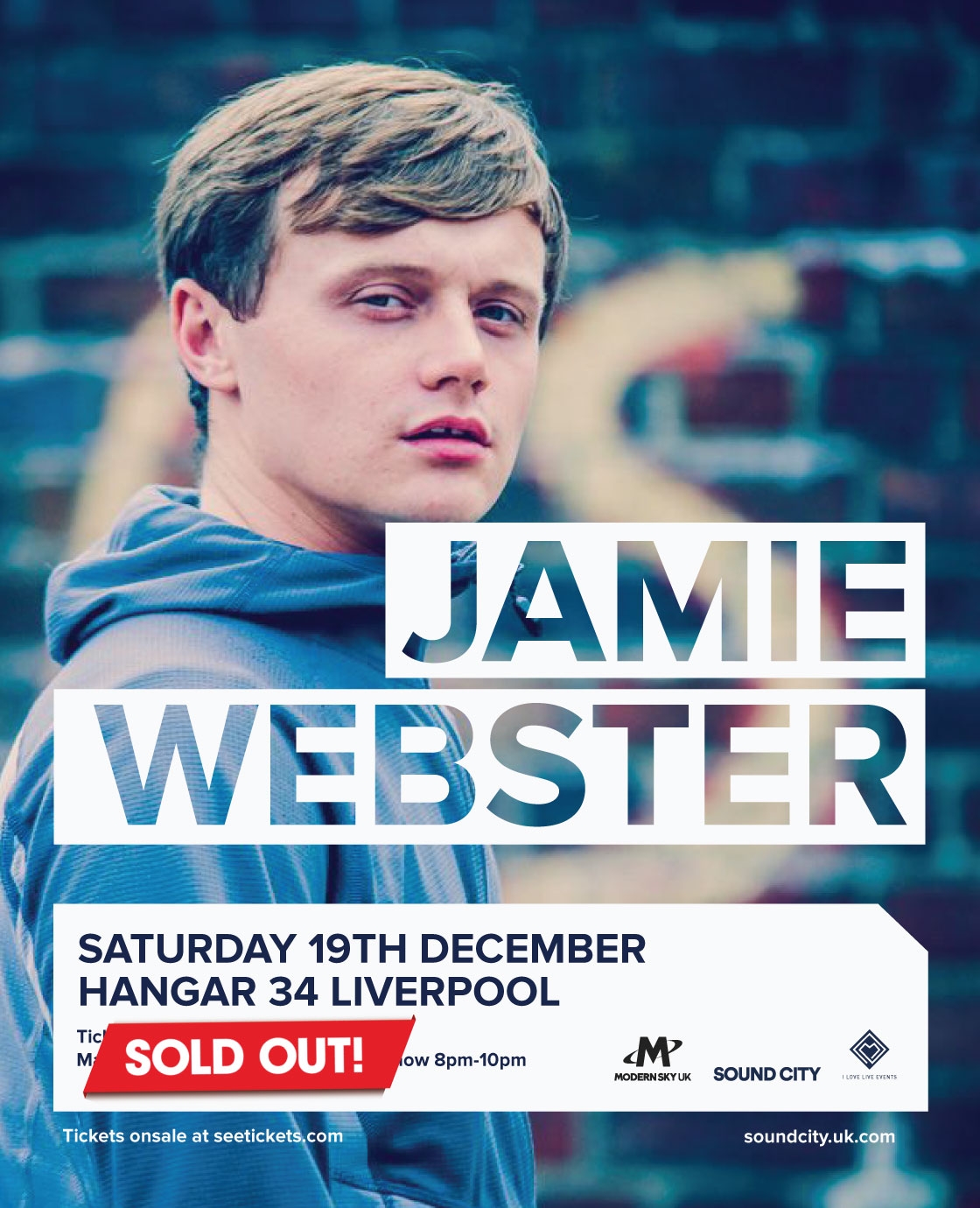 Jamie Webster's Socially Distanced Shows SOLD OUT in seconds