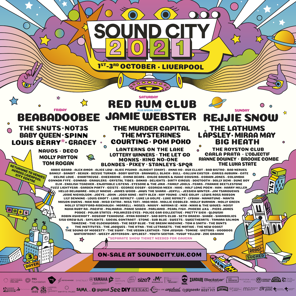 Final 20 artists revealed for Sound City 2021!