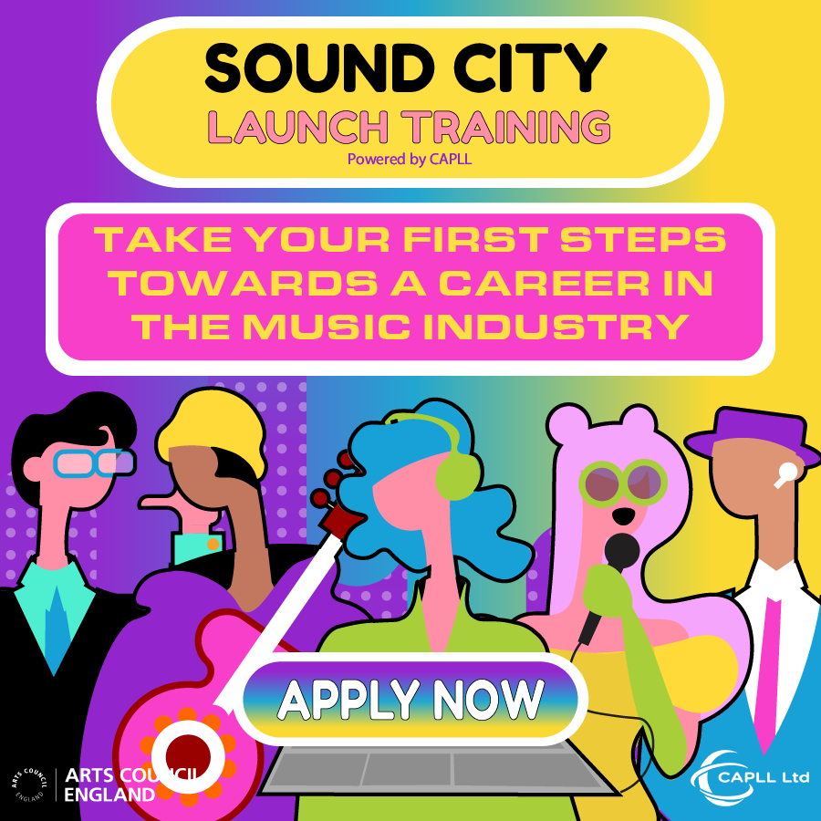 APPLICATIONS OPEN FOR SOUND CITY LAUNCH TRAINING